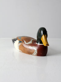 vintage mallard duck wood decoy