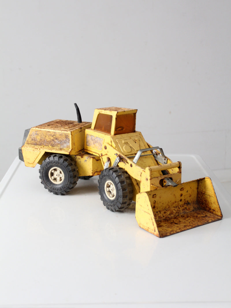 vintage NYLint front loader toy truck