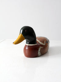 vintage mallard duck wood decoy