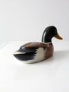 vintage mallard duck wood decoy