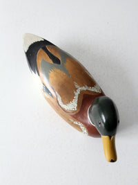 vintage mallard duck wood decoy