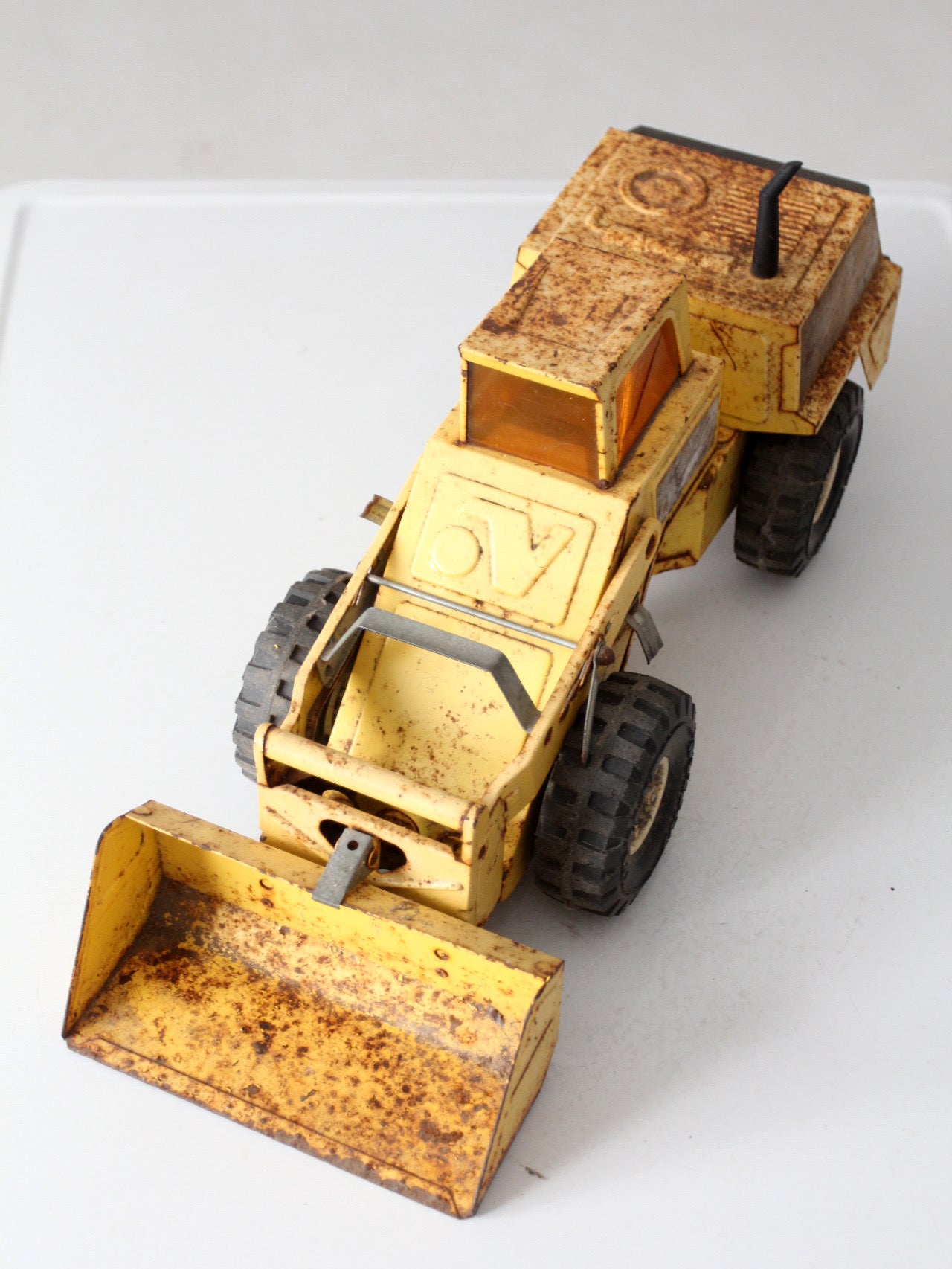 vintage NYLint front loader toy truck