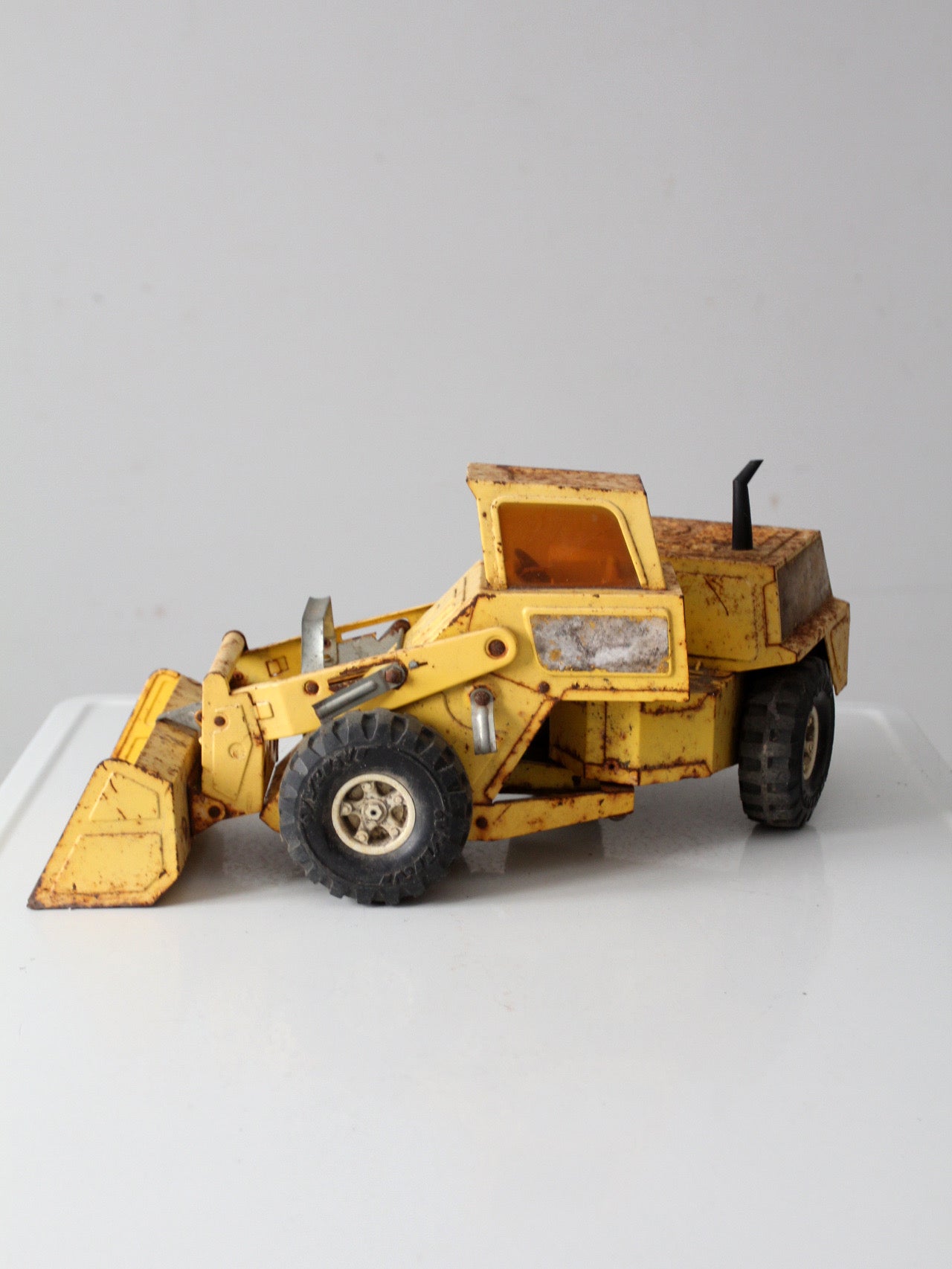 vintage NYLint front loader toy truck