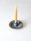 vintage studio pottery candlestick holder