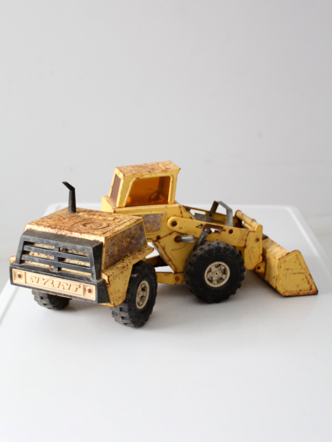vintage NYLint front loader toy truck