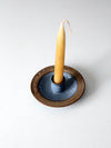 vintage studio pottery candlestick holder