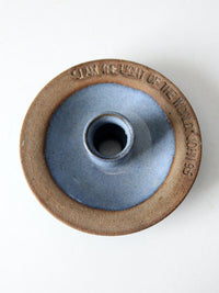 vintage studio pottery candlestick holder