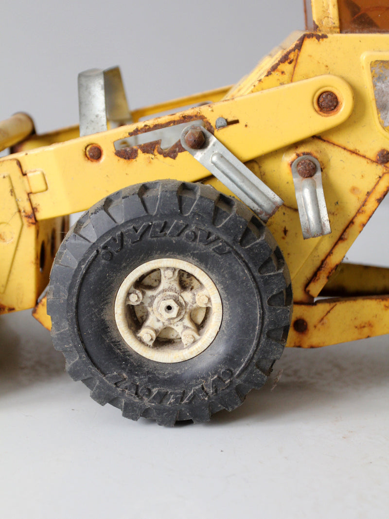 vintage NYLint front loader toy truck