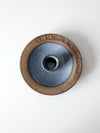 vintage studio pottery candlestick holder