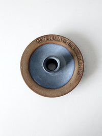 vintage studio pottery candlestick holder