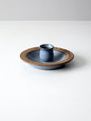 vintage studio pottery candlestick holder
