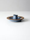 vintage studio pottery candlestick holder