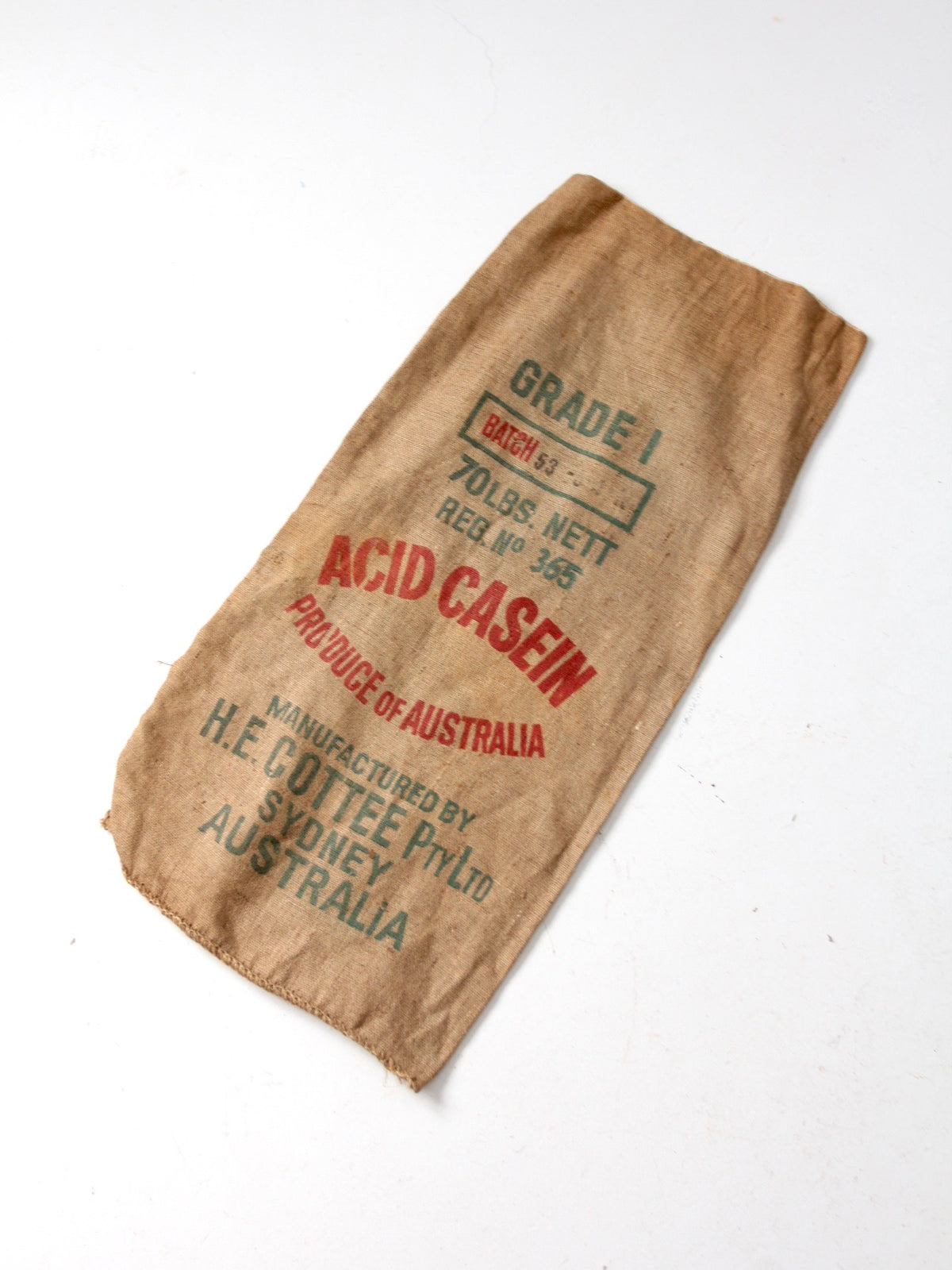 vintage burlap sack