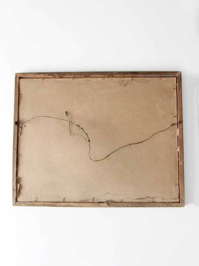 antique framed print "English Garden" by R. Atkinson Fox