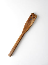 antique primitive wooden spatula