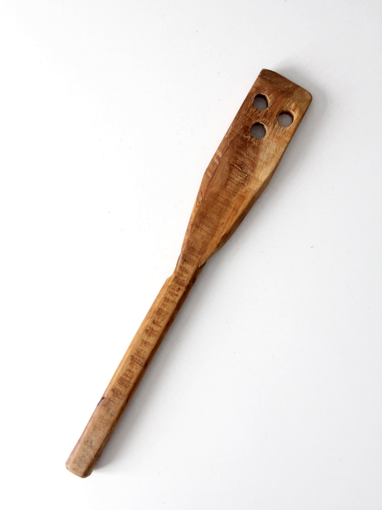 antique primitive wooden spatula