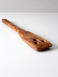 antique primitive wooden spatula