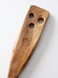 antique primitive wooden spatula