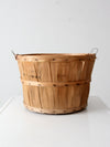 vintage wooden apple orchard basket