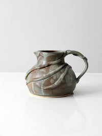 vintage studio pottery pitcher