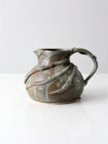 vintage studio pottery pitcher