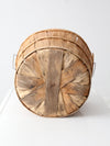 vintage wooden apple orchard basket