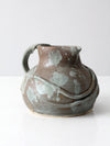 vintage studio pottery pitcher