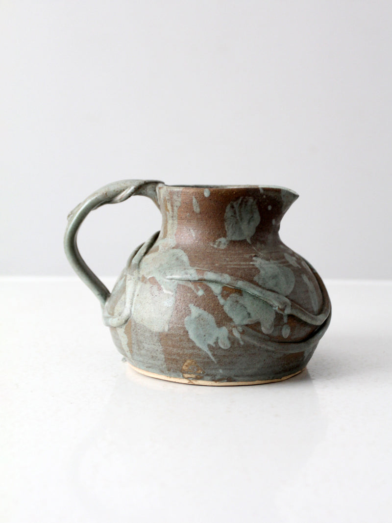 vintage studio pottery pitcher