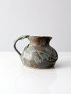 vintage studio pottery pitcher