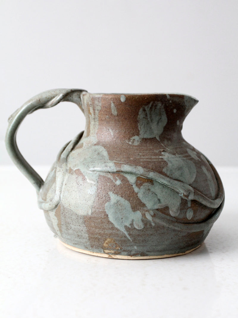 vintage studio pottery pitcher