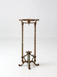 antique Victorian iron plant stand
