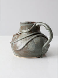 vintage studio pottery pitcher