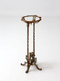 antique Victorian iron plant stand