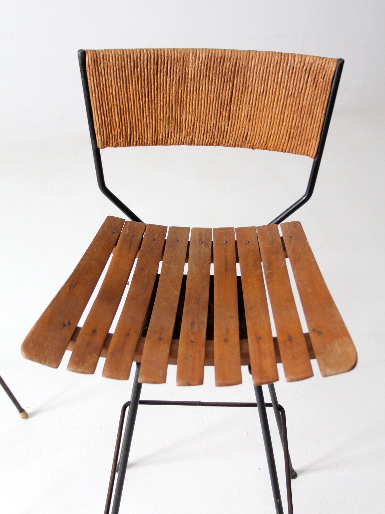 pair mid-century Arthur Umanoff style bar stools