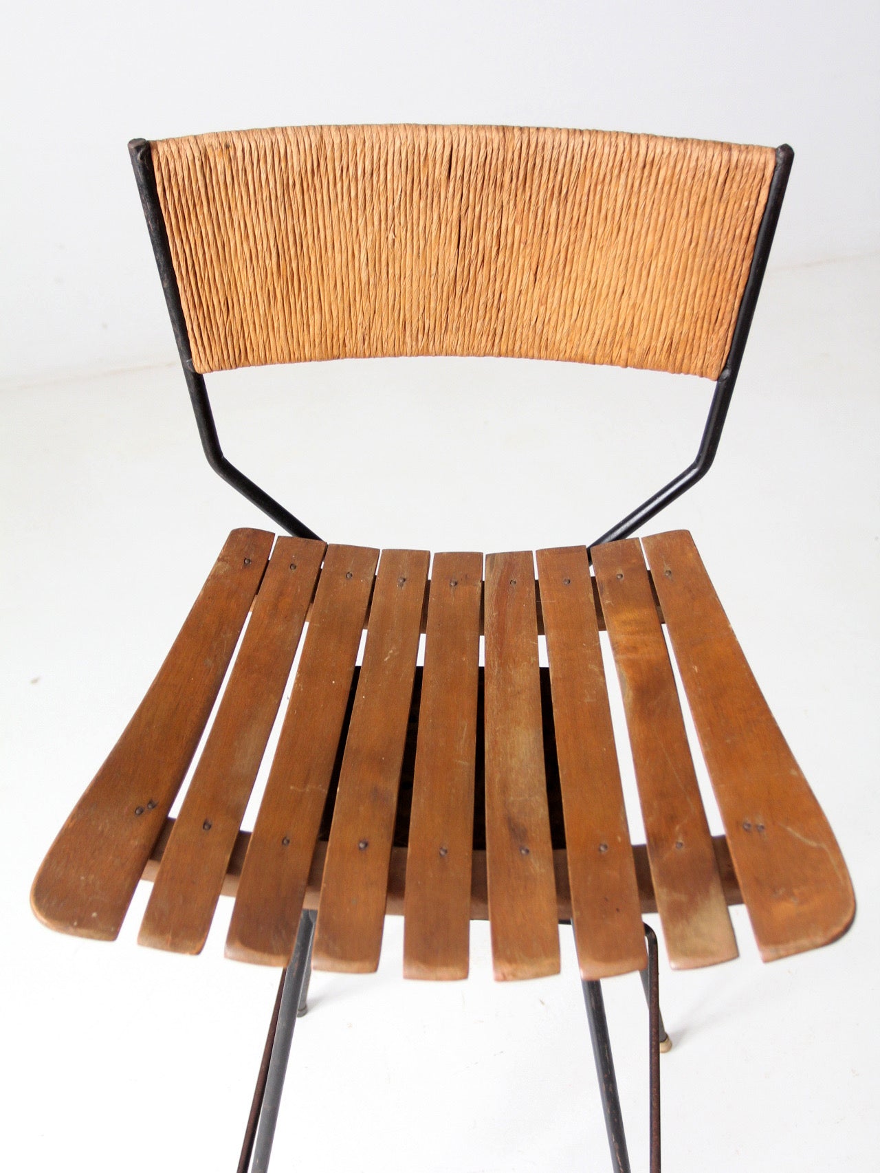 pair mid-century Arthur Umanoff style bar stools