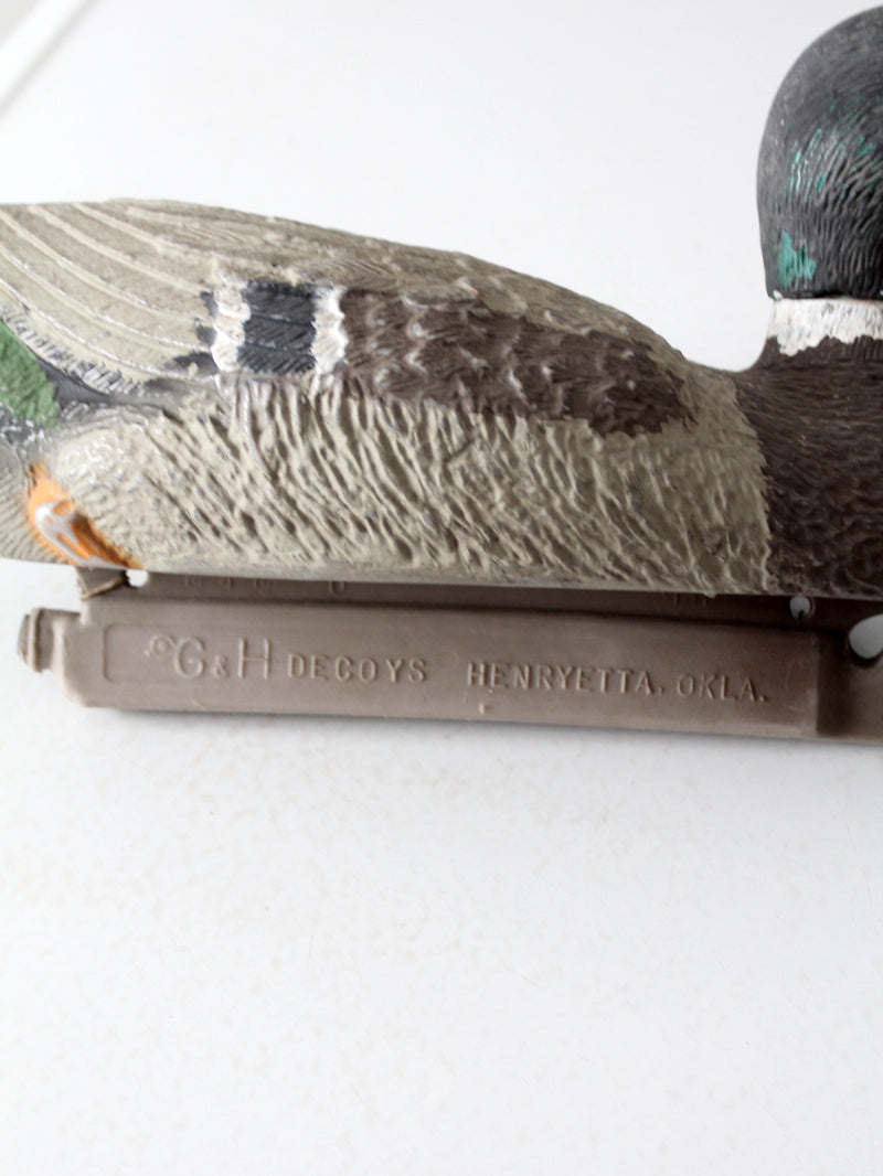 vintage G&H duck decoy