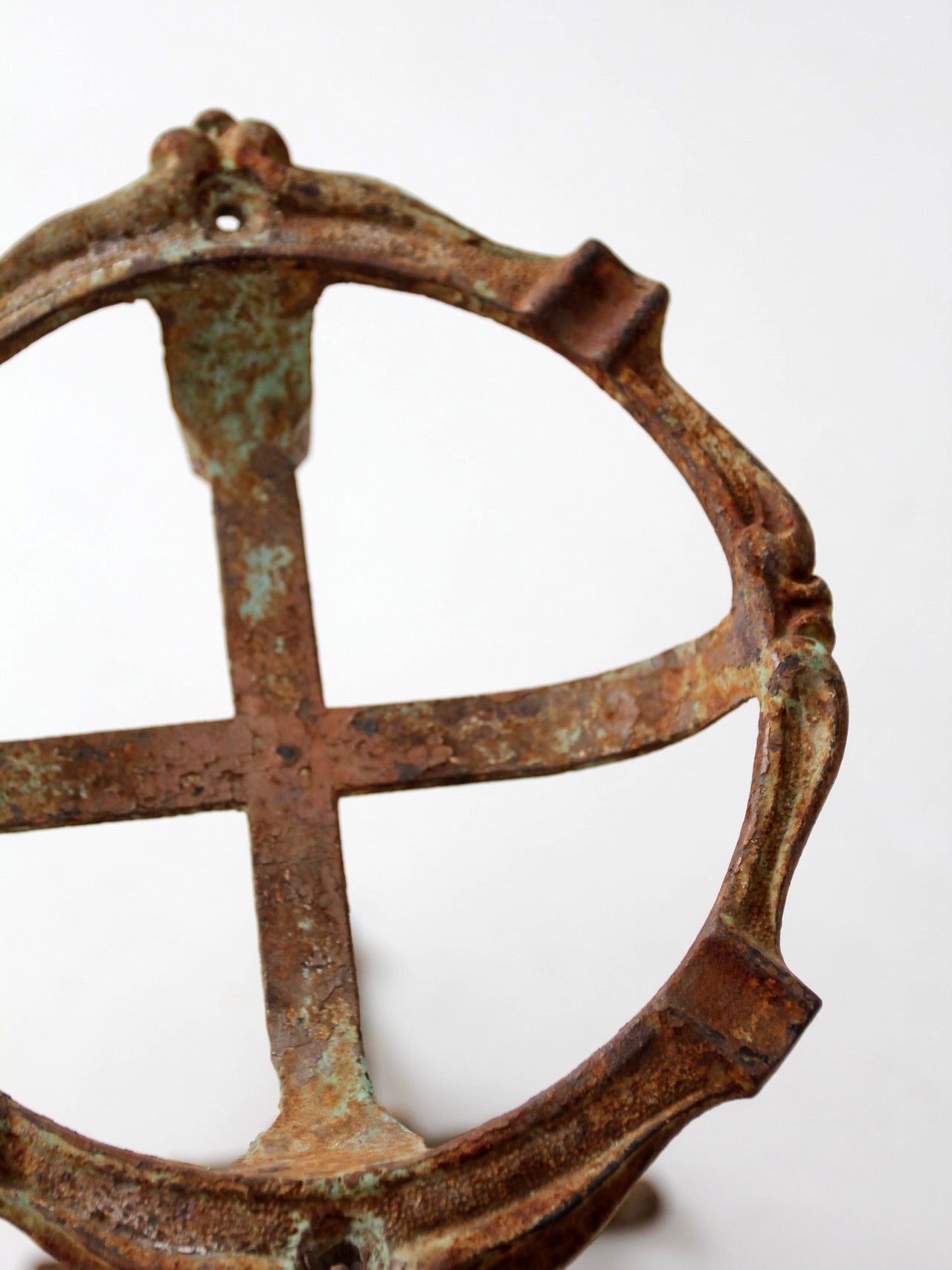 antique Victorian iron plant stand