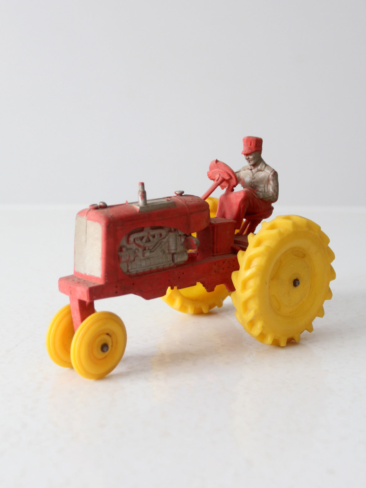 vintage 1950's Auburn Rubber Allis - Chalmers toy tractor