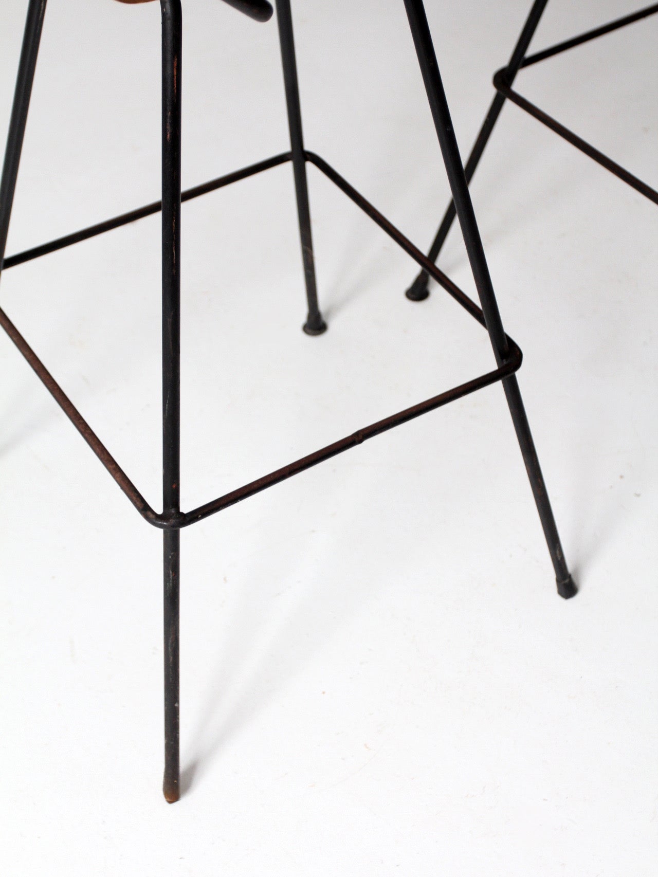 pair mid-century Arthur Umanoff style bar stools