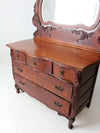 antique Victorian dresser with mirror