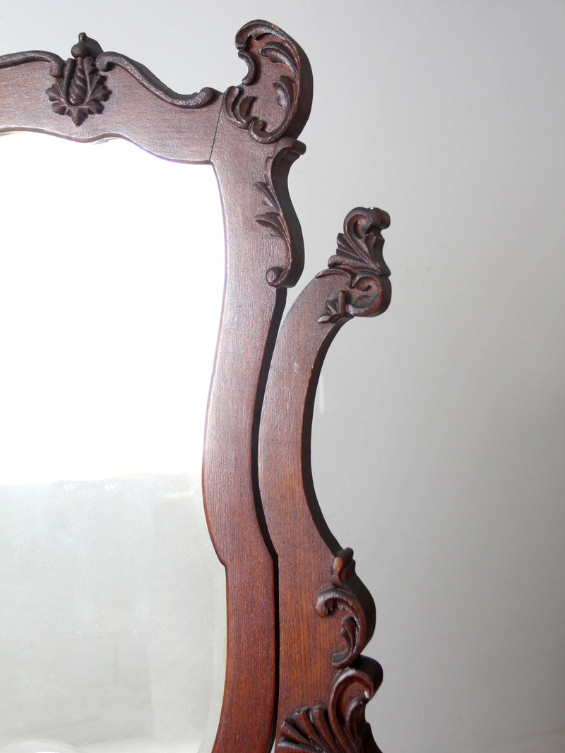 antique Victorian dresser with mirror