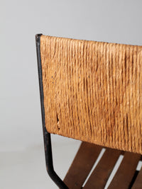 pair mid-century Arthur Umanoff style bar stools