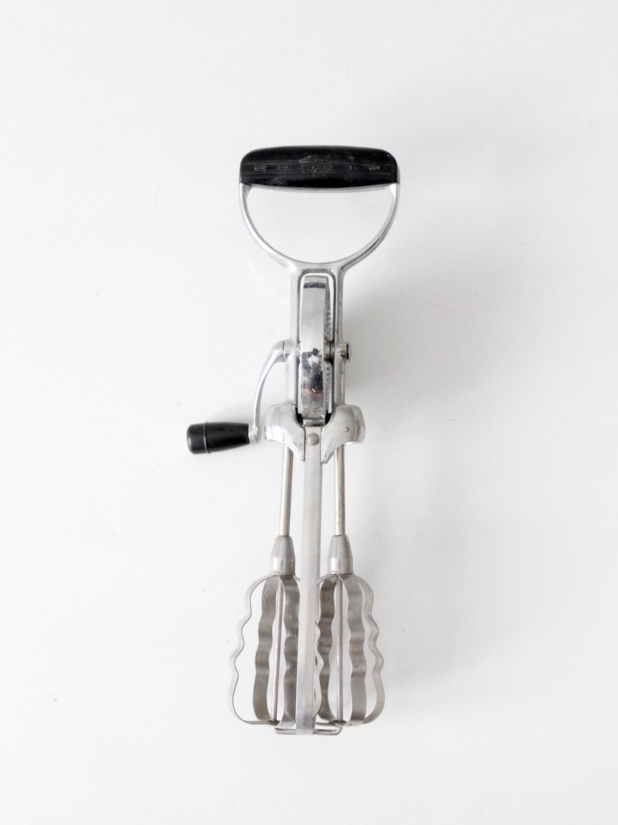 vintage Flint "Best" hand-crank egg beater