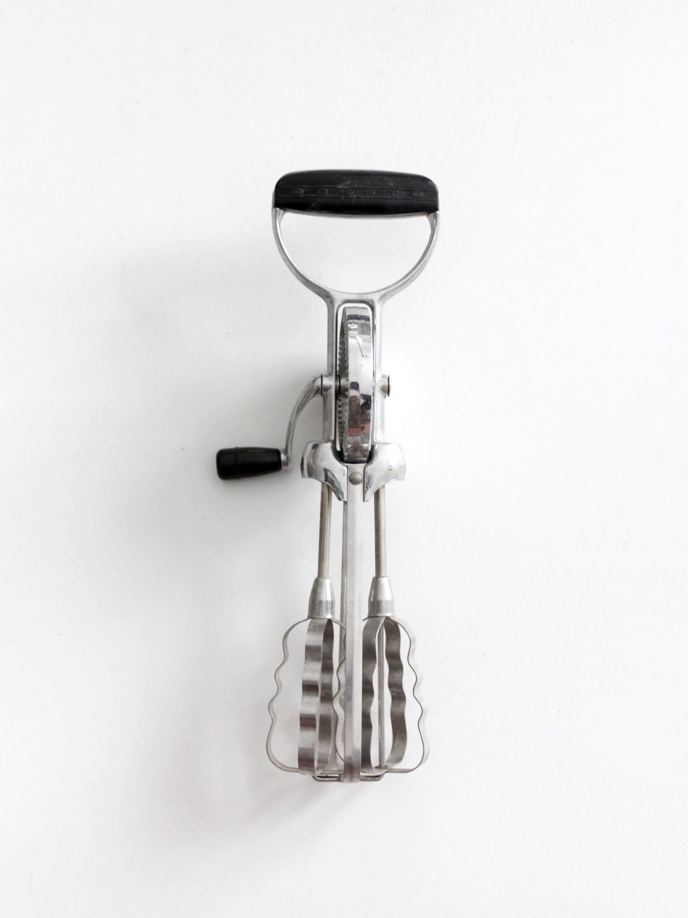 vintage Flint "Best" hand-crank egg beater