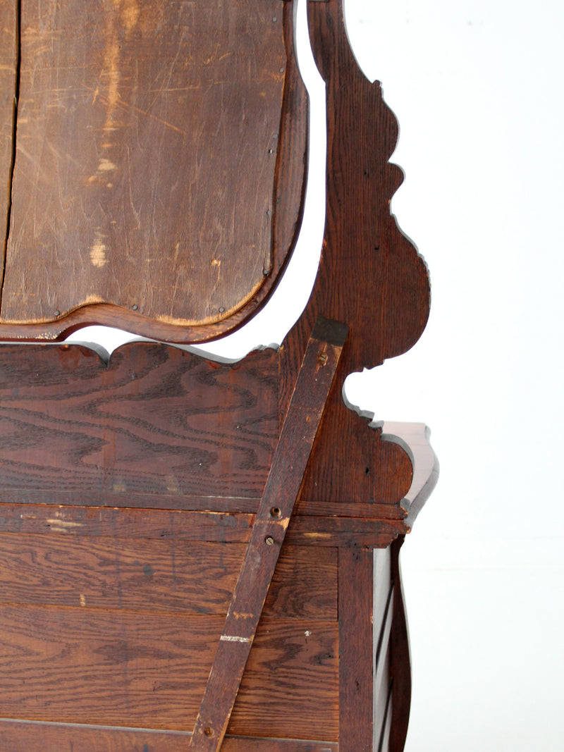 antique Victorian dresser with mirror