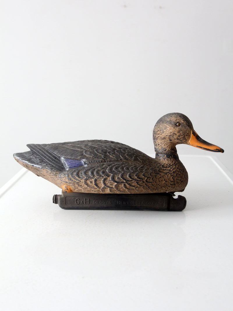 vintage G&H duck decoy