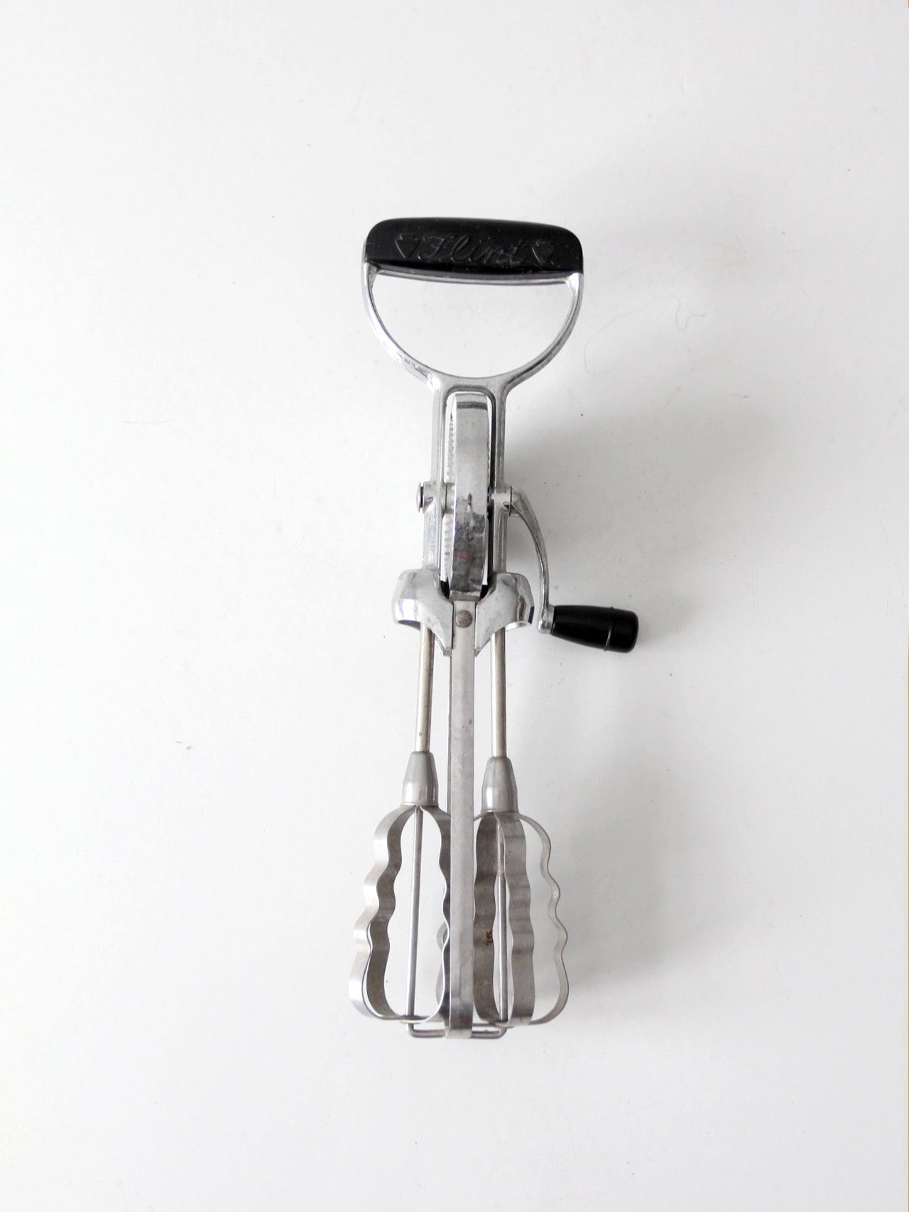 vintage Flint "Best" hand-crank egg beater
