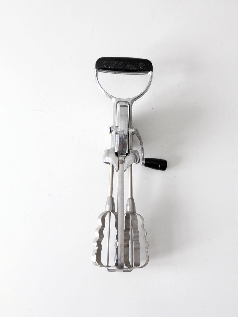 vintage Flint "Best" hand-crank egg beater