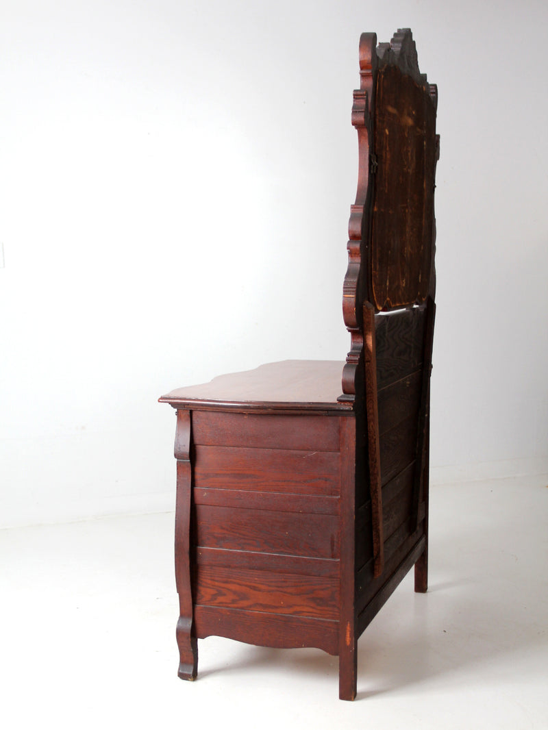 antique Victorian dresser with mirror