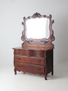 antique Victorian dresser with mirror